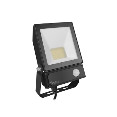 Floodlight 50W 3000K IP65 Svart IR SENSOR